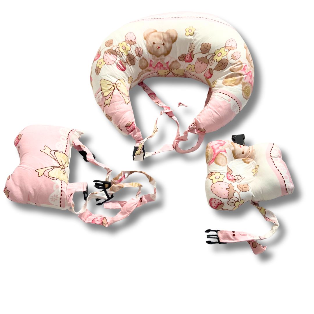 Printed Cotton Maternity Pillow with Infant Support Cushion
