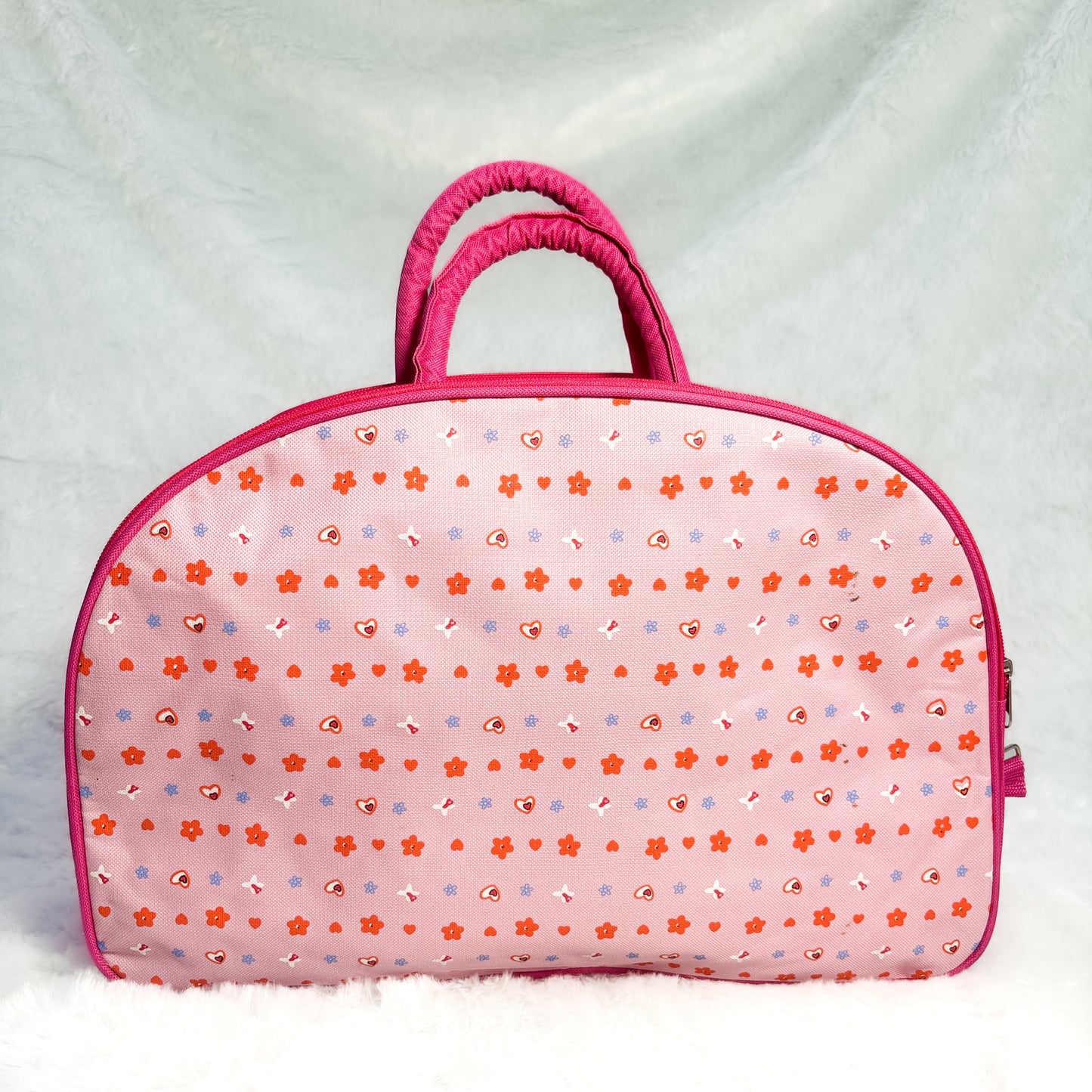 Kids Pink Floral Printed Diaper Bag