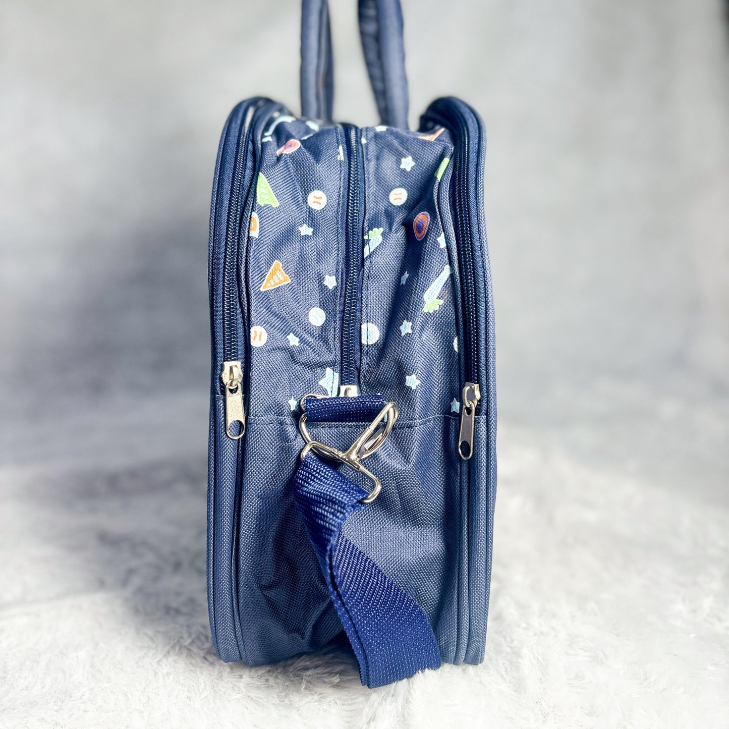 Kids Pink Floral Printed Diaper Bag