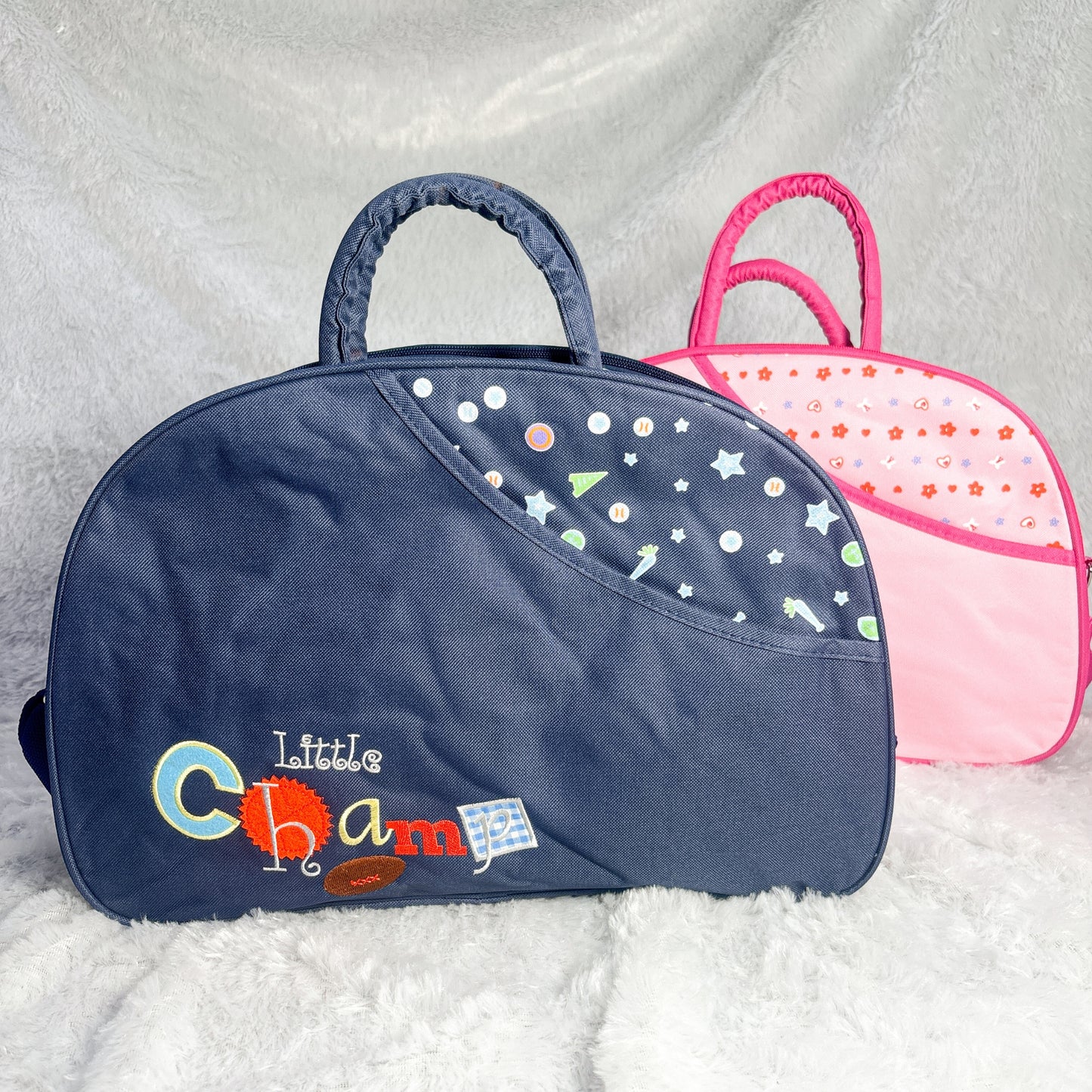 Kids Pink Floral Printed Diaper Bag