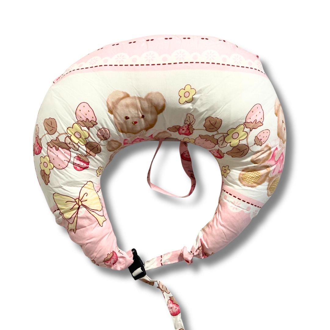 Printed Cotton Maternity Pillow with Infant Support Cushion