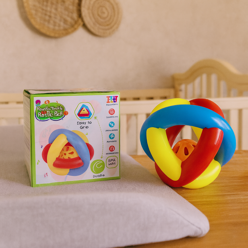 Rumble Tumble Rattle Ball – Sensory Development Toy for Newborns & Infants