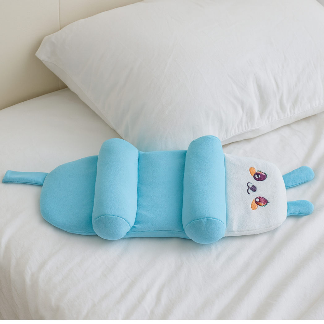 Pure Cotton Infant Pillow with Side Support – Baby Head Shaping Pillow