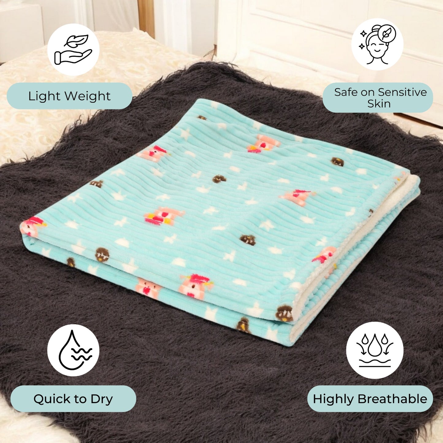 Velvet Baby Blanket - LetsAdore