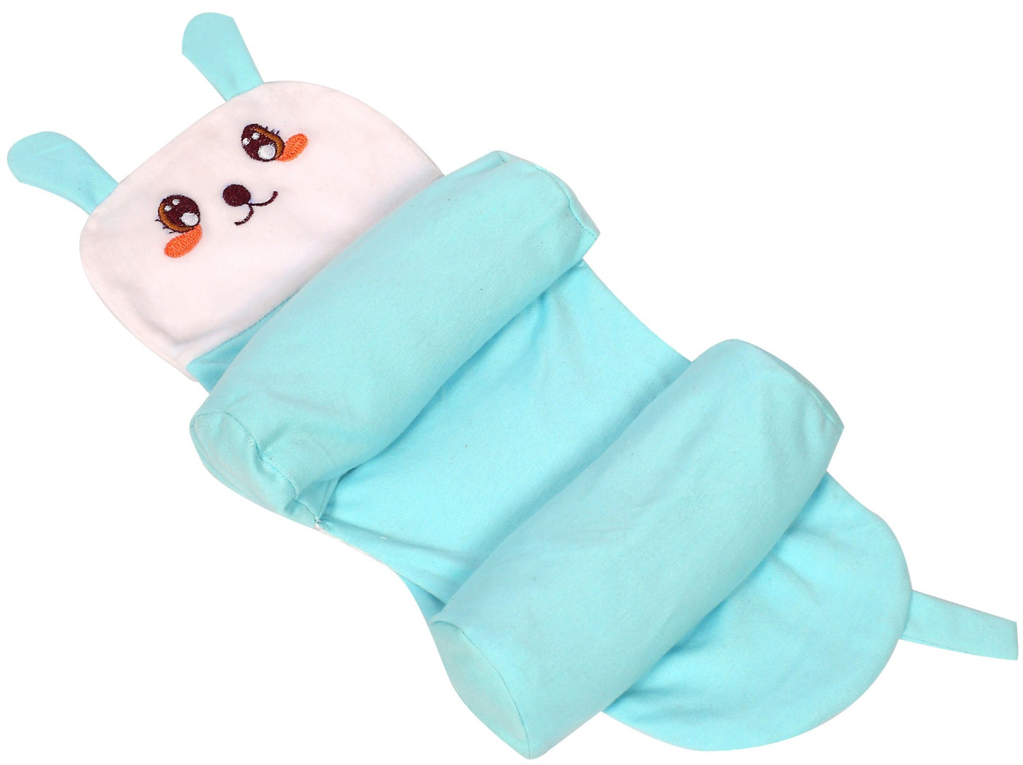 Pure Cotton Infant Pillow with Side Support – Baby Head Shaping Pillow