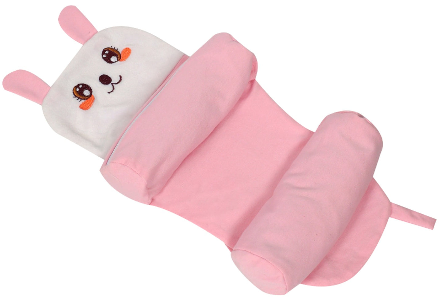 Pure Cotton Infant Pillow with Side Support – Baby Head Shaping Pillow (0-12 Months)