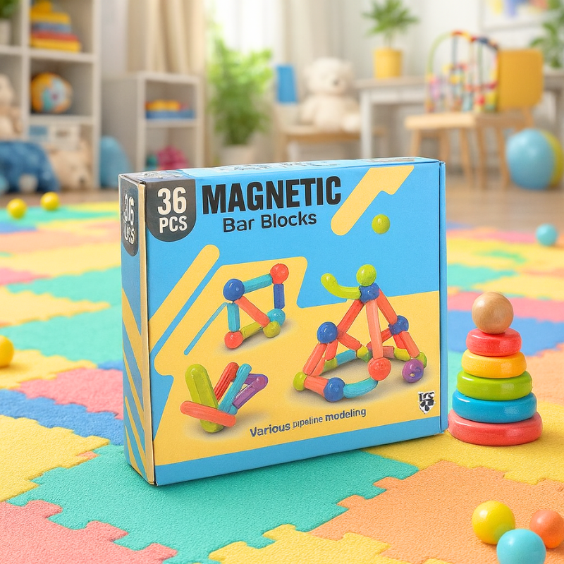 Magnetic Sticks Building Blocks for Kids | Ages 3+ | STEM Learning Toy ...