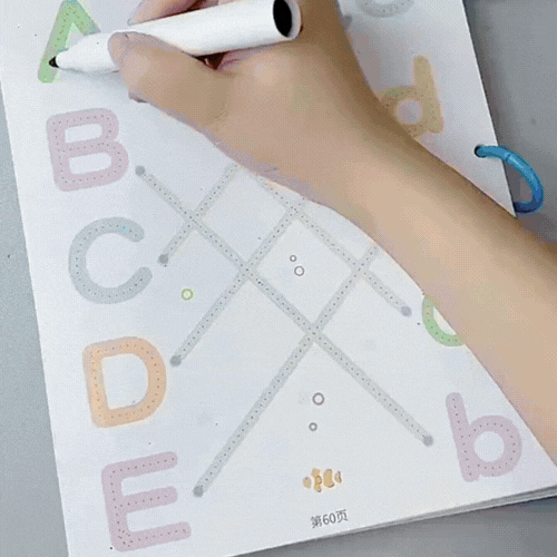 Magical Tracing Workbook Set | Reusable Alphabet & Number Writing Book for Kids- (64 Pages)