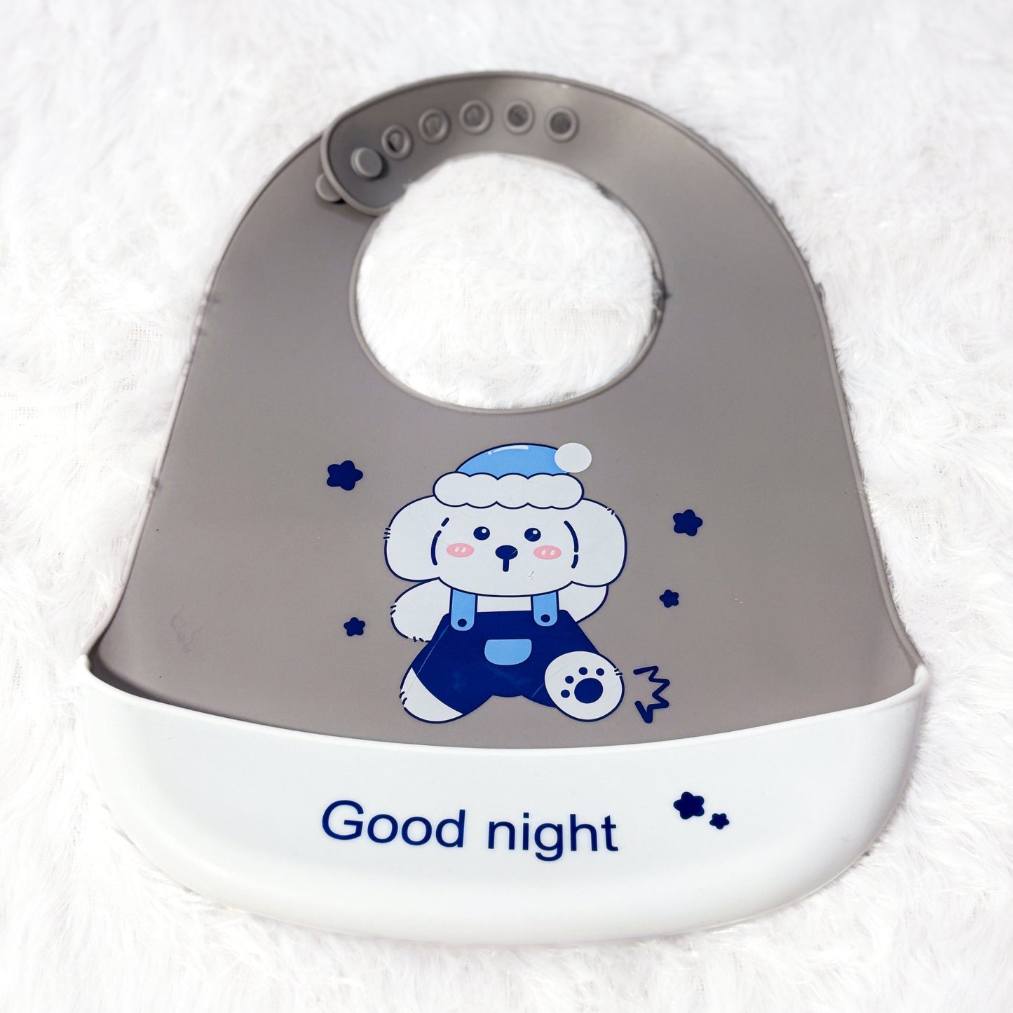 Silicone Baby Bib for Feeding with Adjustable Neckline | LetsAdore