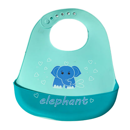 Silicone Baby Bib for Feeding with Adjustable Neckline | LetsAdore