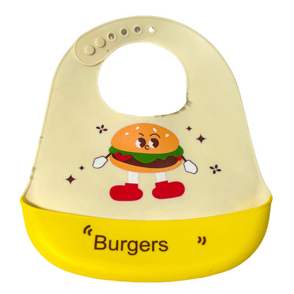 Silicone Baby Bib for Feeding with Adjustable Neckline | LetsAdore