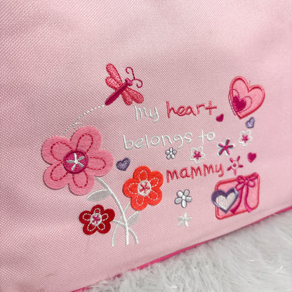 Kids Pink Floral Printed Diaper Bag