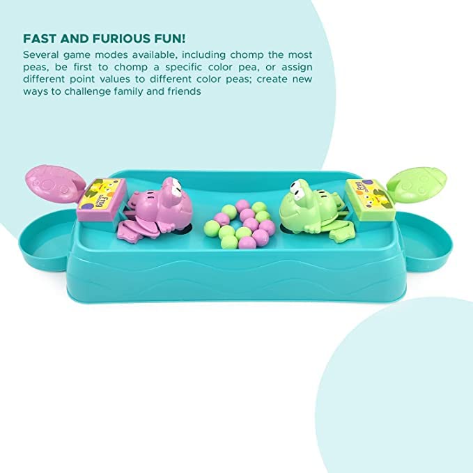 Hungry Frog Indoor Game for Kids | Family Board Game | Frog Toys for Kids Activity | 2 Player Fun Interactive Frog Eat Beans Game | Gift for Girls and Boys