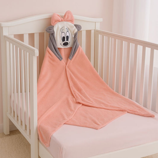 Kids Hooded Bathrobe Towel with Cartoon Cap | Ultra Soft & Absorbent Cotton