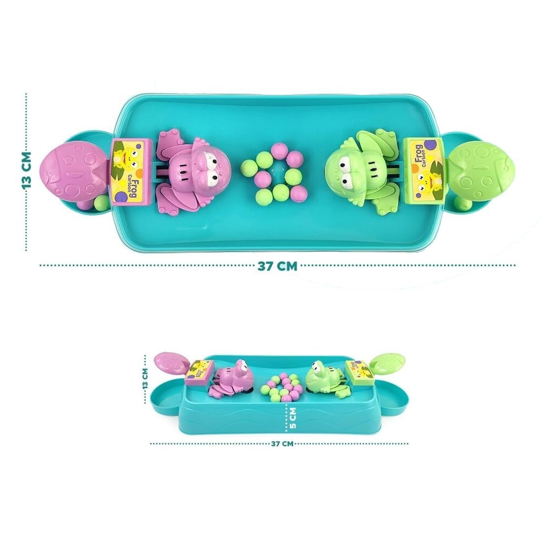 Hungry Frog Indoor Game for Kids | Family Board Game | Frog Toys for Kids Activity | 2 Player Fun Interactive Frog Eat Beans Game | Gift for Girls and Boys