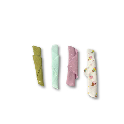 Unisex Kids Organic Cotton Hankies – Pack of 4 | Soft & Reusable