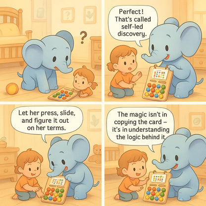 Kids Montessori Slide Puzzle I Color & Pattern Matching Learning Toys 2-6 Years I