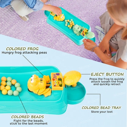 Hungry Frog Indoor Game for Kids | Family Board Game | Frog Toys for Kids Activity | 2 Player Fun Interactive Frog Eat Beans Game | Gift for Girls and Boys