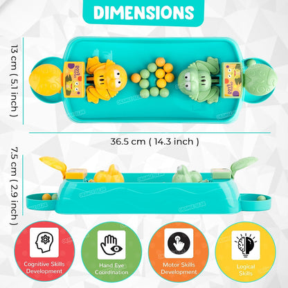 Hungry Frog Indoor Game for Kids | Family Board Game | Frog Toys for Kids Activity | 2 Player Fun Interactive Frog Eat Beans Game | Gift for Girls and Boys