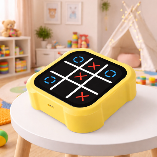 LetsAdore Electronic Tic Tac Toe Bolt Game | 3-in-1 Handheld Puzzle Console for Kids & Adults