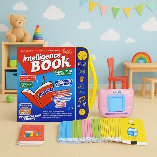 Montessori Talking Flash Cards + Musical Sound Book | Early Learning Combo for Toddlers (2–5 Years)- LetsAdore