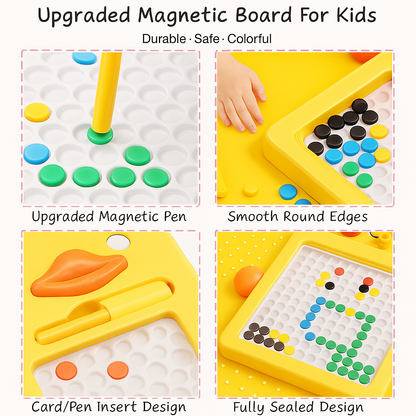 Toy Imagine Duck Magnetic Drawing Board | Montessori Dot Magpad for Kids & Toddlers- LetsAdore