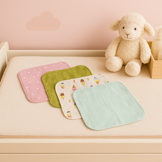 Unisex Kids Organic Cotton Hankies – Pack of 4 | Soft & Reusable