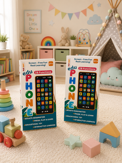 Mini Explorer Talking Flash Card Phone Toy | Rechargeable Learning Mobile for Kids 2–5 Years