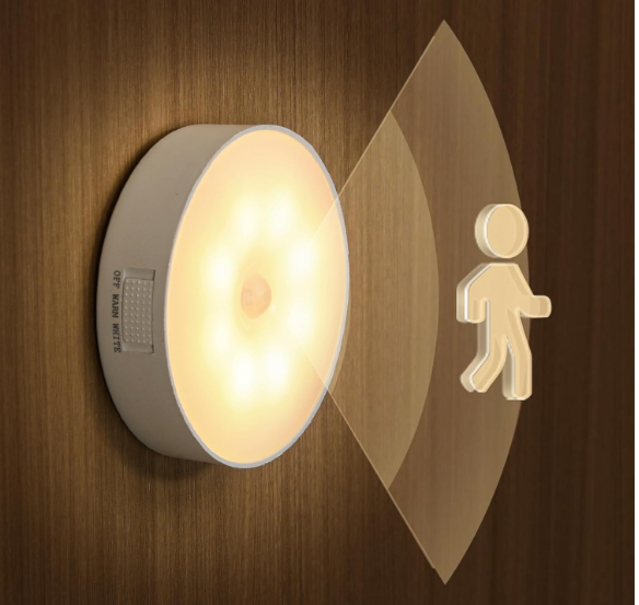 Motion Sensor LED Light – Automatic Light with Magnetic Base for Home, Kitchen, Bedroom, Wardrobe & Stairs