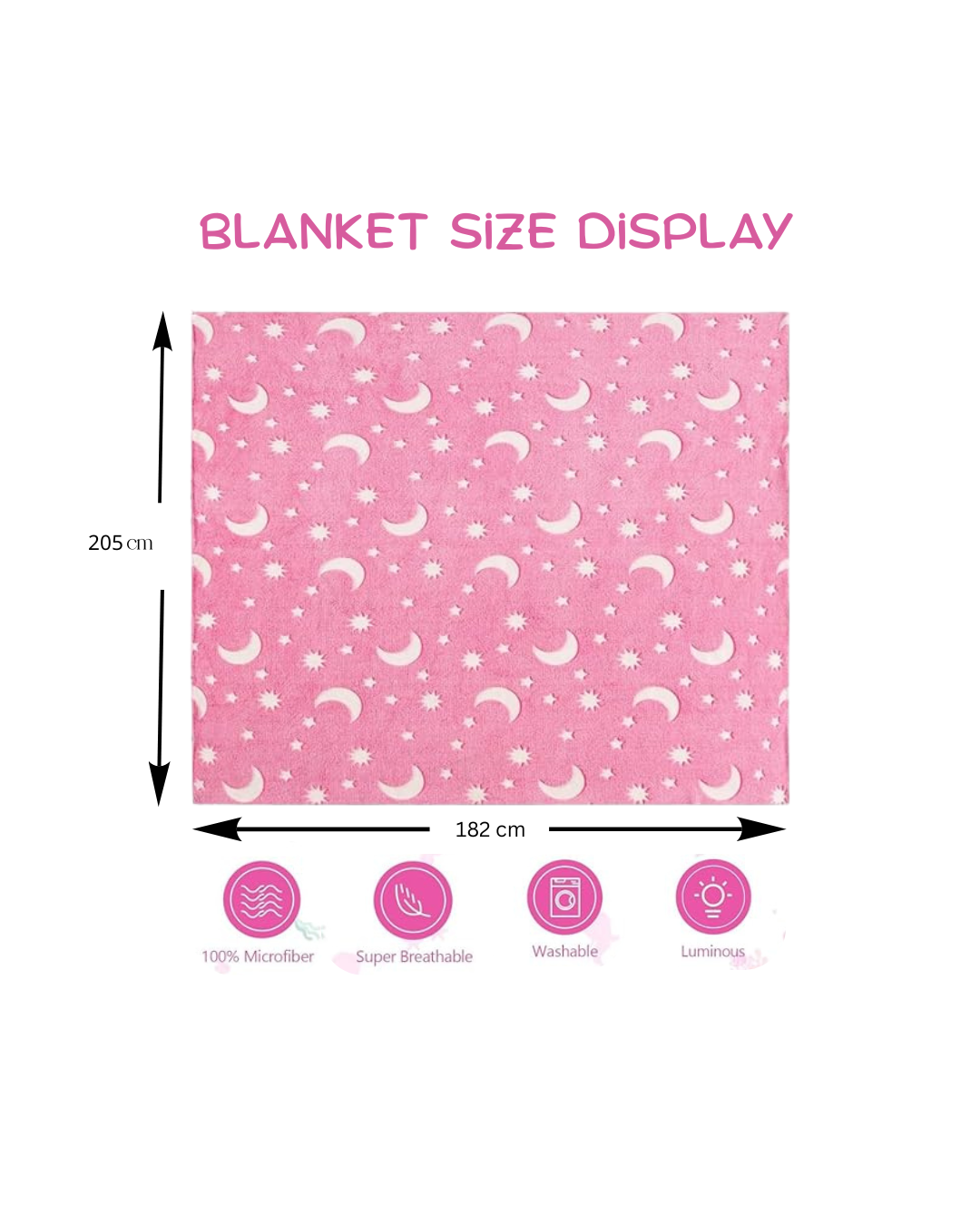 LetsAdore Glow-in-the-Dark Kids Blanket | Soft Flannel Fleece | Cozy All-Season Radium Throw | Perfect Gift for Boys & Girls