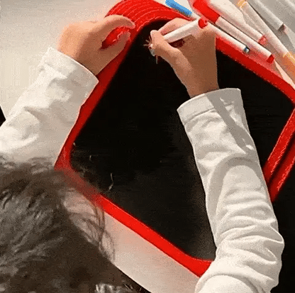 LetsAdore Reusable Doodle Book Set for Kids | 14-Page Erasable Drawing Notebook with 12 Sketch Pens & Wipes | Unicorn Painting Activity & Art Stationery Kit | Gift for Ages 3–12