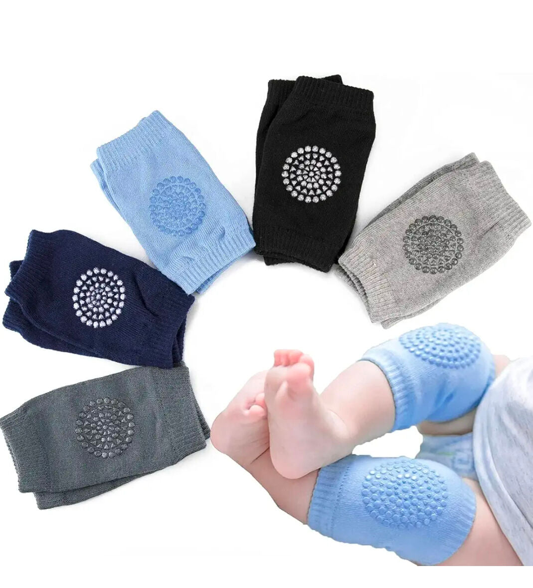 LetsAdore Soft Baby Knee Pads – Safety Protective Covers for Crawling & Walking
