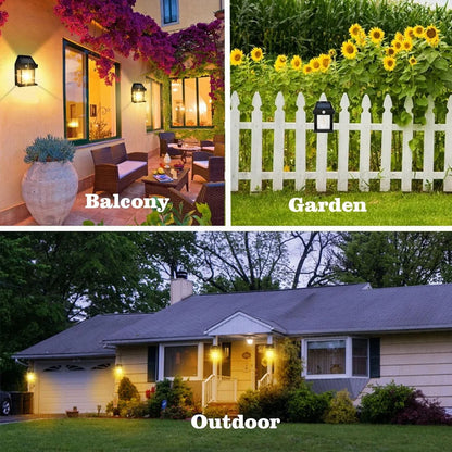 Solar Wall Lantern – 3 Modes Decorative Outdoor Light