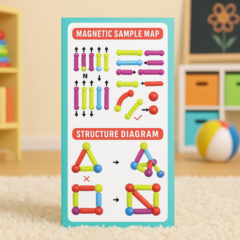 Magnetic Sticks Building Blocks for Kids | Ages 3+ | STEM Learning Toy Set- LetsAdore