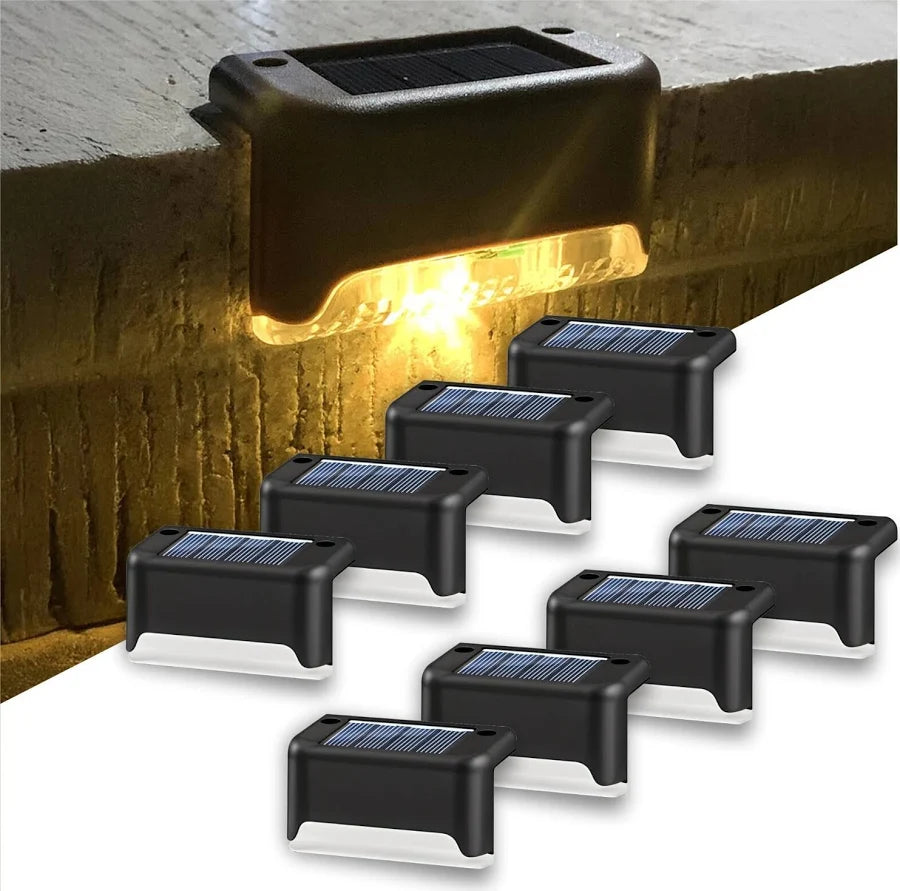 SolarGlow Outdoor Wall & Stair Lights – Solar Powered Decorative Lights for Garden, Balcony, Patio & Pathway