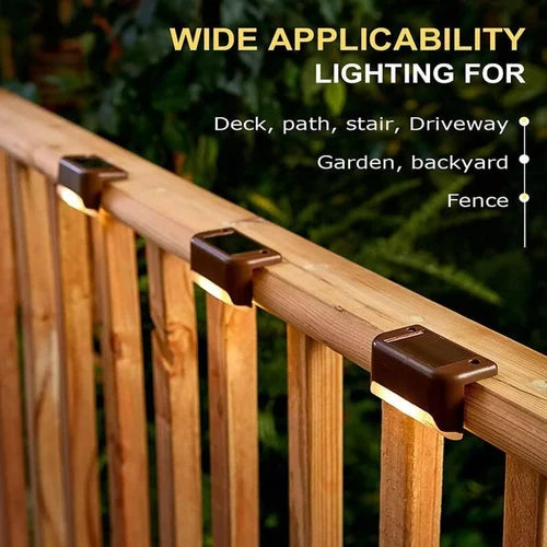 SolarGlow Outdoor Wall & Stair Lights – Solar Powered Decorative Lights for Garden, Balcony, Patio & Pathway