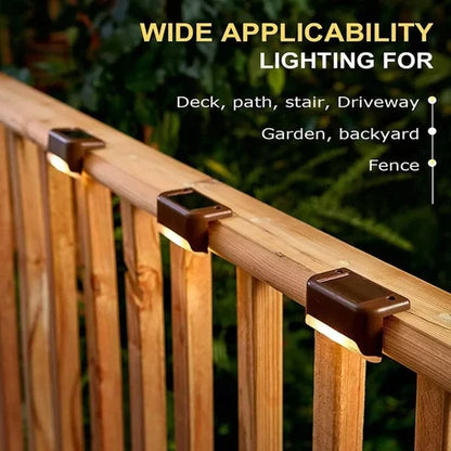 SolarGlow Outdoor Wall & Stair Lights – Solar Powered Decorative Lights for Garden, Balcony, Patio & Pathway