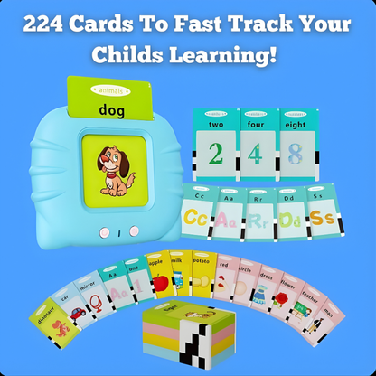 Montessori Talking Flash Cards for Early Education | Rechargeable Learning Toy for Kids 2–5 Years- LetsAdore
