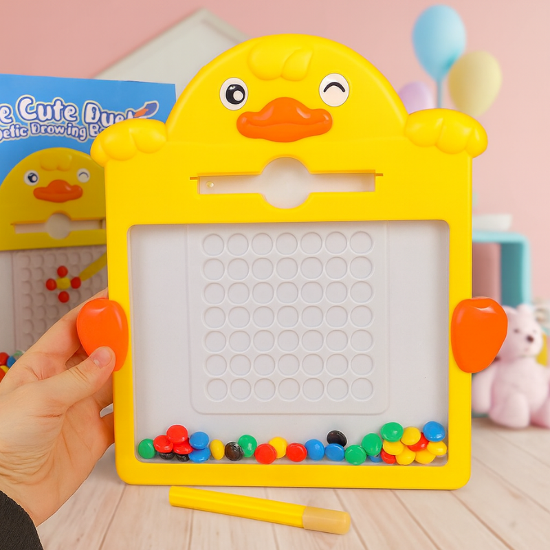 Toy Imagine Duck Magnetic Drawing Board | Montessori Dot Magpad for Kids & Toddlers- LetsAdore