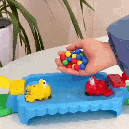 Hungry Frog Indoor Game for Kids | Family Board Game | Frog Toys for Kids Activity | 2 Player Fun Interactive Frog Eat Beans Game | Gift for Girls and Boys